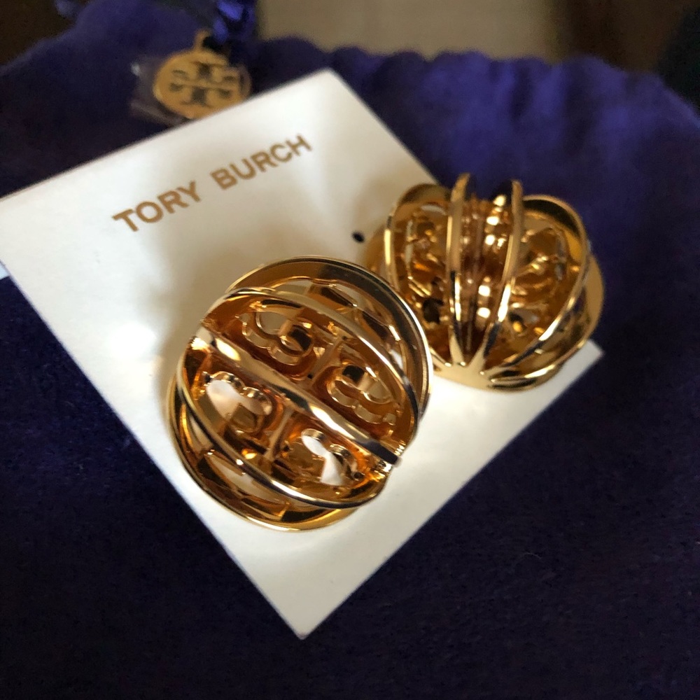 Tory burch fan earings (New) - Picture 2 of 3